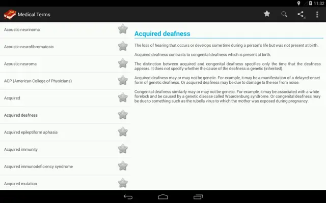 Medical Terms (Free) android App screenshot 1